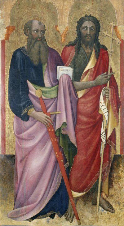 El apóstol Pablo y Juan el Bautista, c.1418-20 de Piero di Alvaro